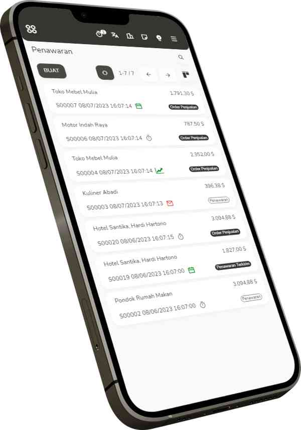 Sama seperti olsera, moka pos, majoo, mekari, Weevy dapat diakses melalu perangkat manapun, baik Android dan iOS.